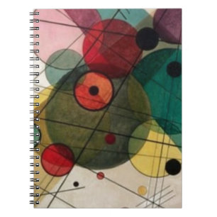 Kandinsky Abstract Circles Spiral Photo Notebook