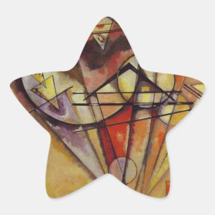 Kandinsky Abstract Circles Star Sticker