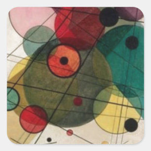 Kandinsky Abstract Circles Sticker