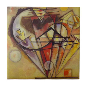 Kandinsky Abstract Circles Tile