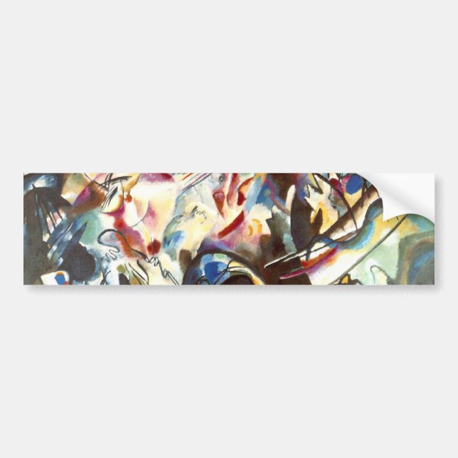 Kandinsky Abstract Composition VI Bumper Sticker (Front)