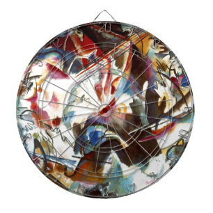 Kandinsky Abstract Composition VI Dartboard