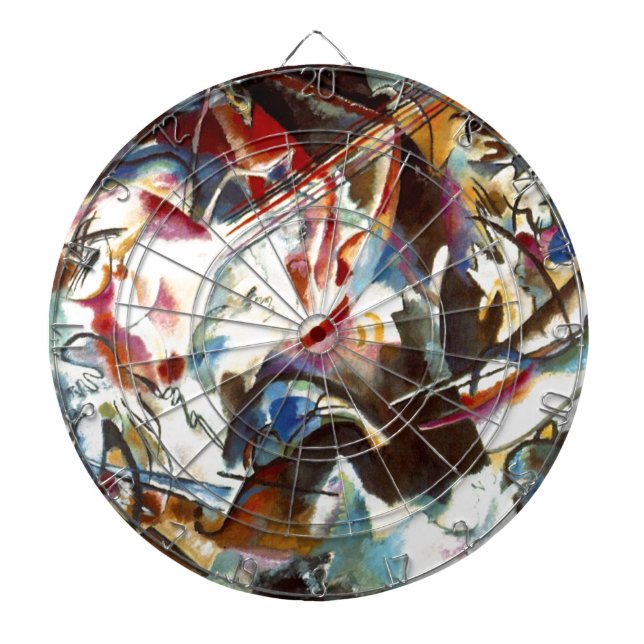 Kandinsky Abstract Composition VI Dartboard (Front)