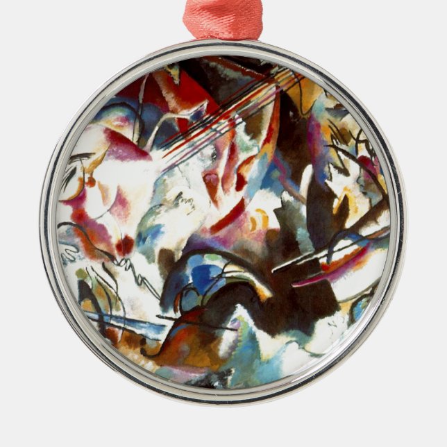 Kandinsky Abstract Composition VI Metal Tree Decoration (Front)