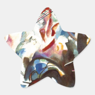 Kandinsky Abstract Composition VI Star Sticker