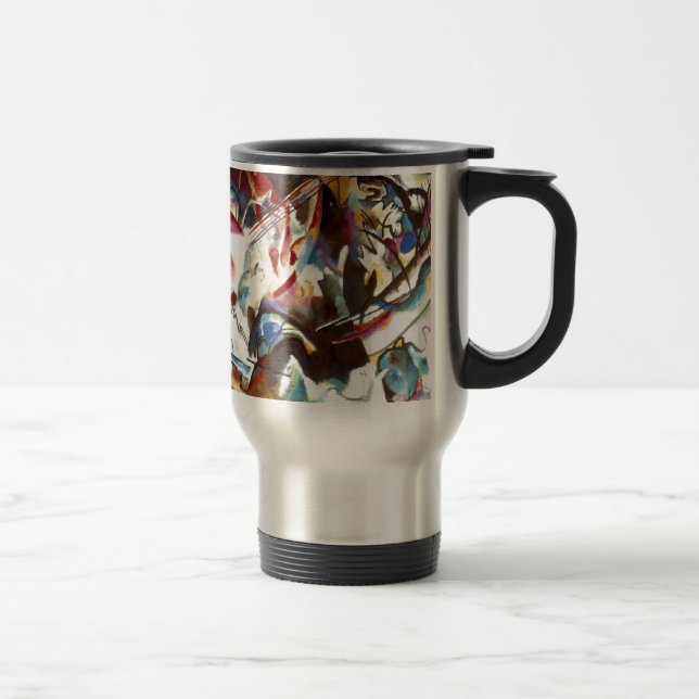 Kandinsky Abstract Composition VI Travel Mug (Right)