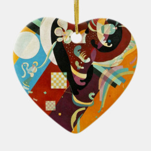 Kandinsky Abstract Compositon IX Ceramic Tree Decoration