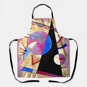Kandinsky - Abstract Cubism with Pinks and Blues Apron