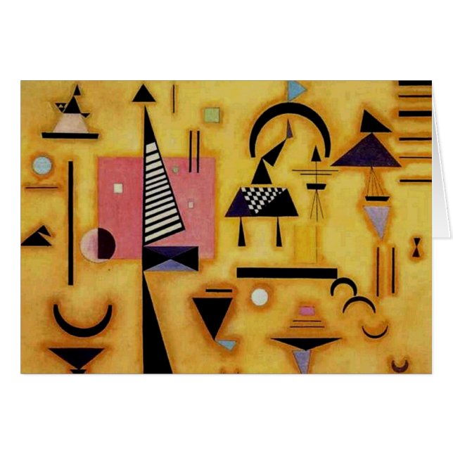 Kandinsky Abstract Decisive Pink Geometric Shapes (Front Horizontal)
