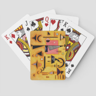 Kandinsky Abstract Decisive Pink Geometric Shapes Playing Cards