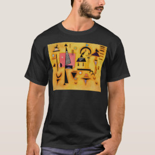 Kandinsky Abstract Decisive Pink Geometric Shapes T-Shirt