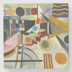 Kandinsky Abstract Expressionist Artwork Stone Coaster