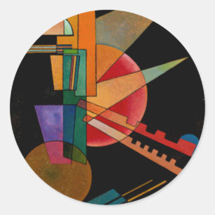 Kandinsky - Abstract Interpretation Classic Round Sticker