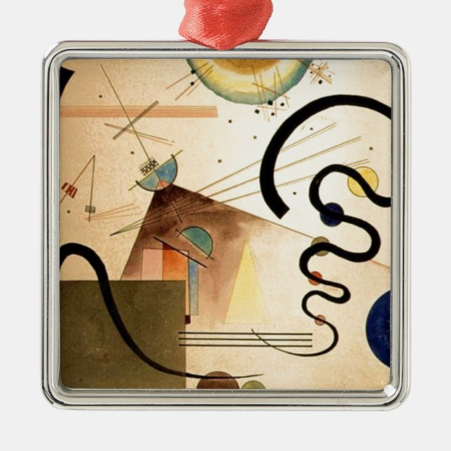 Kandinsky Abstract Metal Tree Decoration (Front)