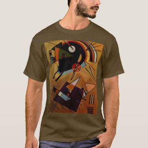 Kandinsky Abstract Painting Art Brown Colour T-Shirt