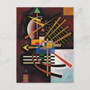 Kandinsky Abstract Painting Classical Artwork Postcard