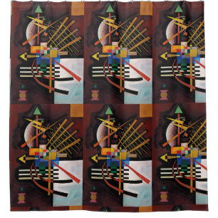 Kandinsky Abstract Painting Classical Artwork Shower Curtain