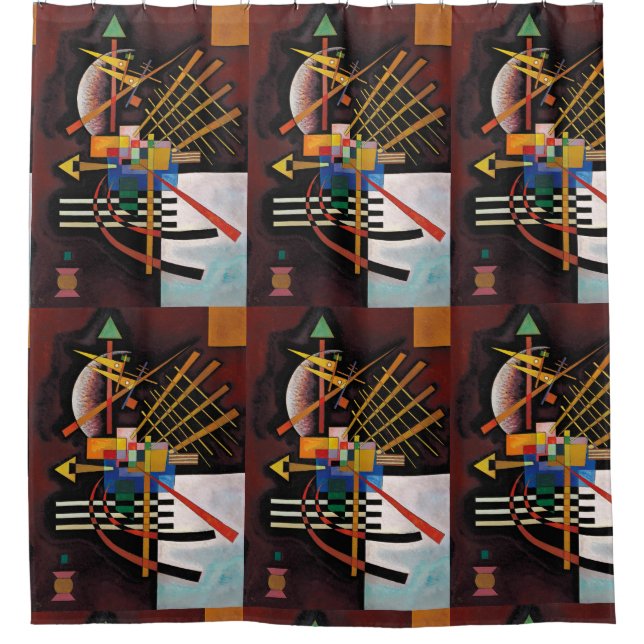 Kandinsky Abstract Painting Classical Artwork Shower Curtain (Front)