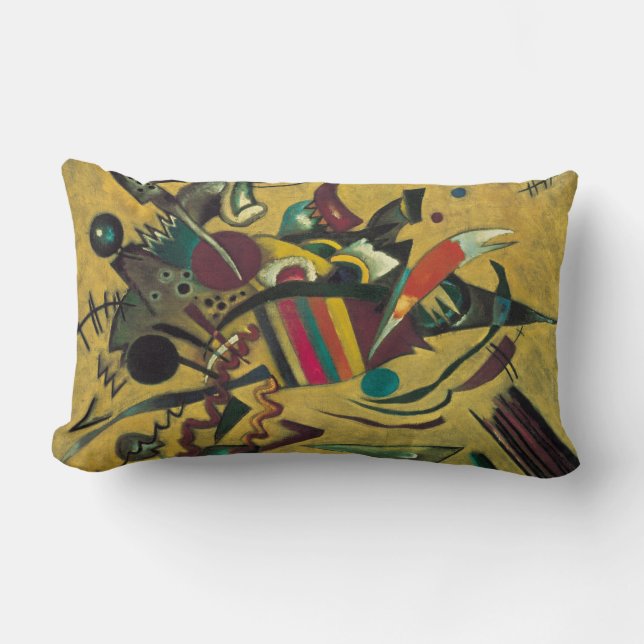 Kandinsky Abstract Painting Modern Artwork Lumbar Cushion (Front)