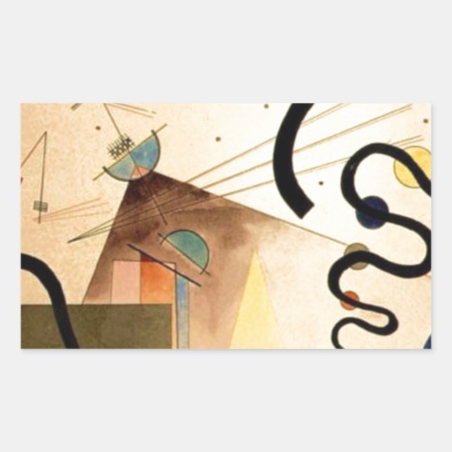 Kandinsky Abstract Rectangular Sticker (Front)