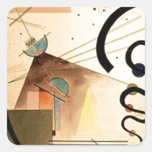 Kandinsky Abstract Square Sticker