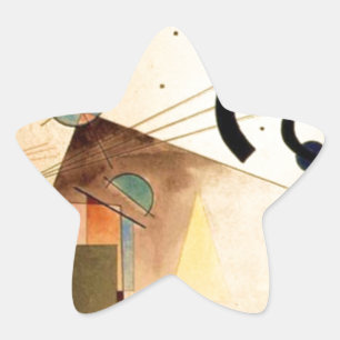Kandinsky Abstract Star Sticker