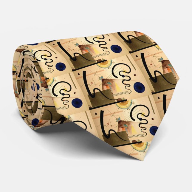 Kandinsky Abstract Tie (Rolled)
