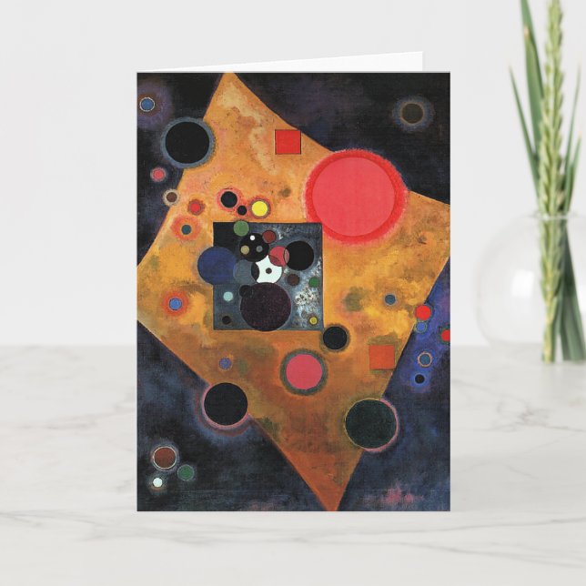 Kandinsky - Accent on Rose, Holiday Card (Front)
