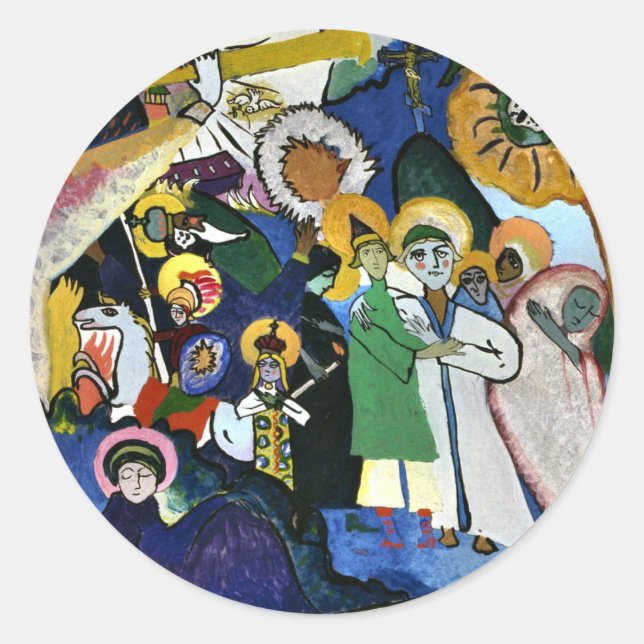 Kandinsky - All Saints Day I, Classic Round Sticker (Front)