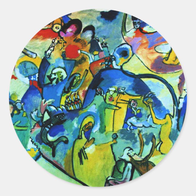 Kandinsky - All Saints Day II Classic Round Sticker (Front)