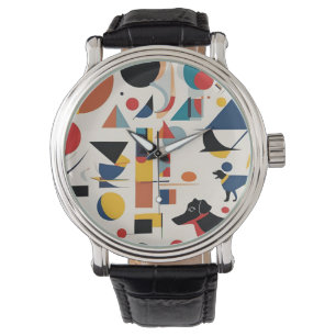 Kandinsky Art fashion / Dog lover gift Watch