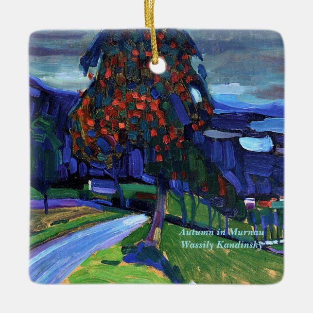 Kandinsky - Autumn in Murnau Ceramic Ornament (Front)