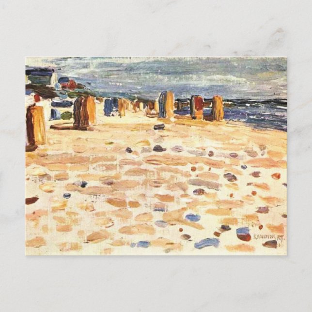 Kandinsky - Beach Baskets in Holland Postcard (Front)