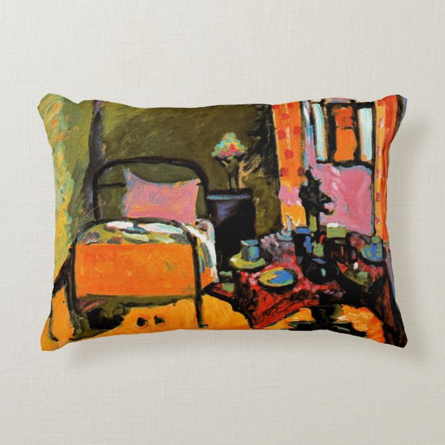 Kandinsky - Bedroom in Aintmillerstrasse Decorative Cushion (Front)