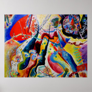 Kandinsky - Bild mit rotem fleck, Poster