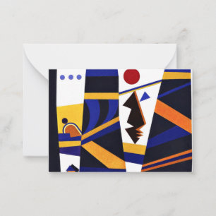Kandinsky - Binding, colourful abstract artwork Card