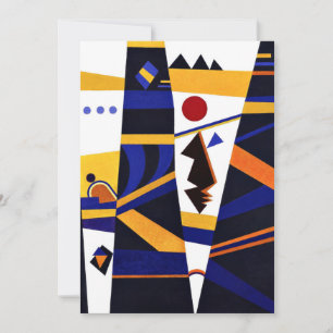 Kandinsky - Binding, colourful abstract artwork Card