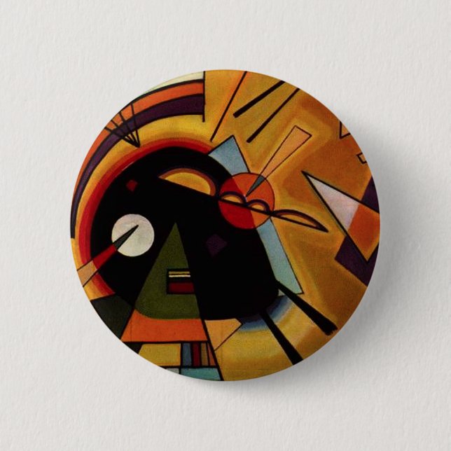 Kandinsky Black and Violet Button (Front)