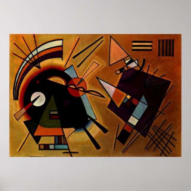 Kandinsky - Black and Violet Poster (Front)