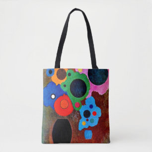 Kandinsky - Black Increasing, abstract art, Tote Bag