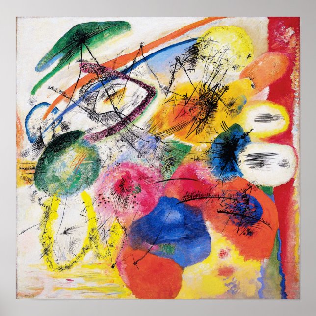 Kandinsky Black Lines Poster (Front)