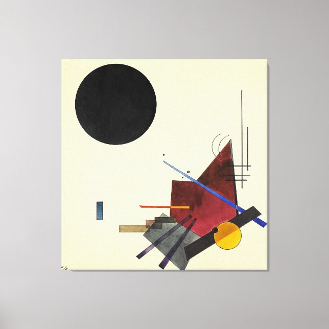 KANDINSKY - BLACK RELATIONSHIP - 1924 - Bauhaus - Canvas Print (Front)