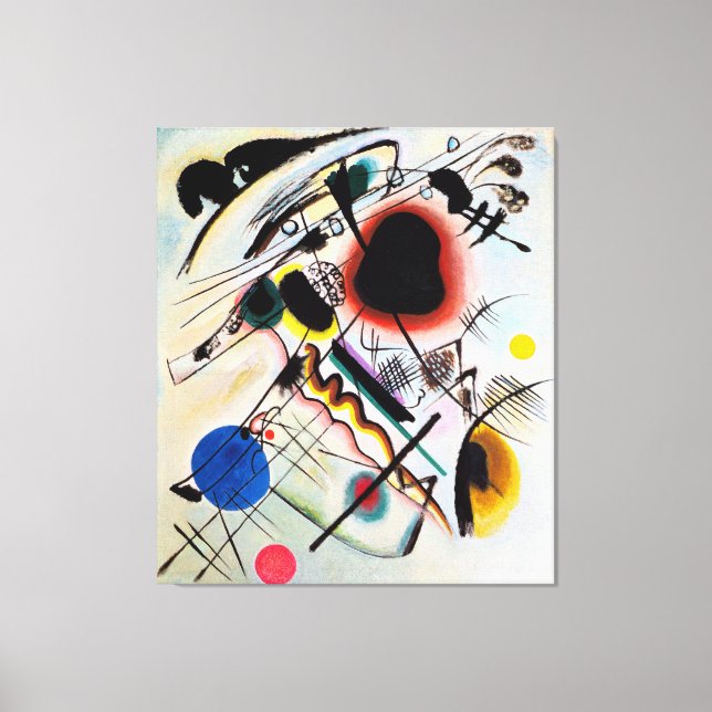 KANDINSKY - BLACK SPOT - 1921 - Bauhaus - Canvas Print (Front)