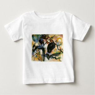 Kandinsky Black Spot Abstract Artwork Baby T-Shirt