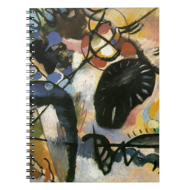 Kandinsky Black Spot Abstract Artwork Notebook (Front)