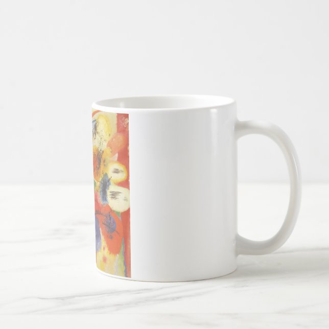 Kandinsky Black Strokes Abstract Painting Coffee Mug (Right)