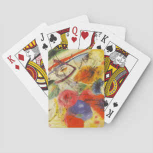 Kandinsky Black Strokes Abstract Painting Playing Cards