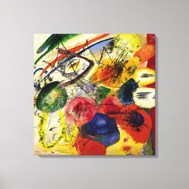 Kandinsky - Black Strokes Canvas Print (Front)