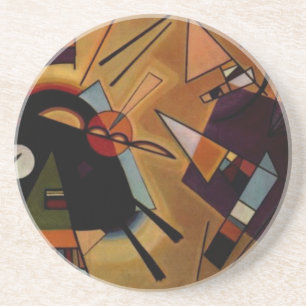 Kandinsky Black Violet Coaster
