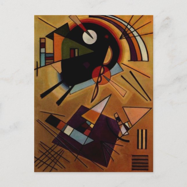 Kandinsky Black Violet Postcard (Front)
